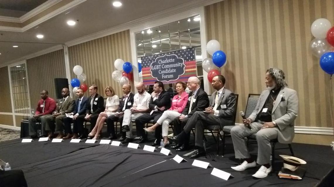 
Twelve candidates for Charlotte City Council at-large seats attended the LGBT Community Candidate Forum Tuesday.
