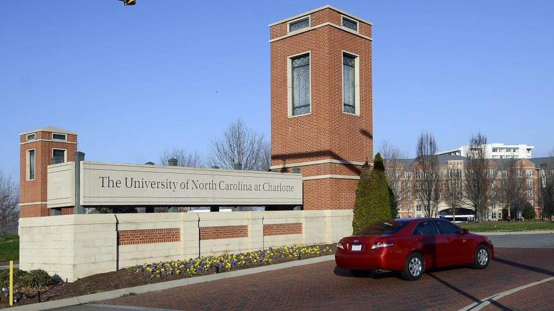 UNC Charlotte entrance on University City Blvd. .