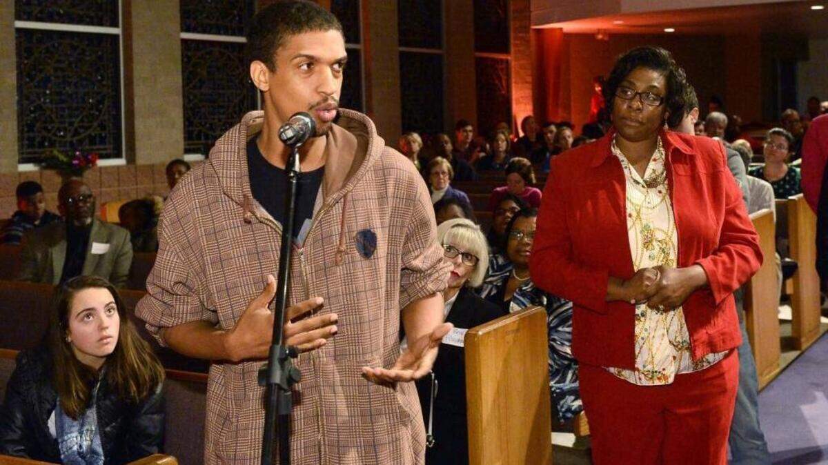 In 2015, the Charlotte-Mecklenburg Opportunity Task Force held four town hall-type meetings at which community members addressed the lack of economic mobility. In this file photo, like Lewis Corpening outlined what he believes is holding residents back from achieving the American Dream.