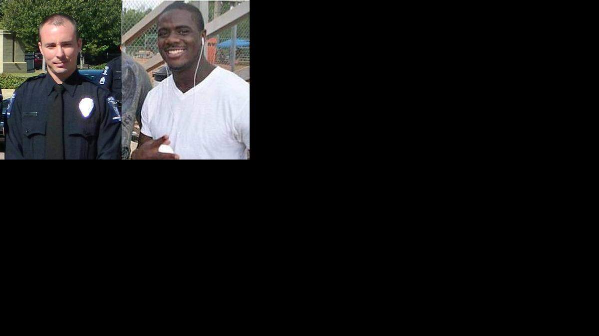 Police officer Randall Kerrick (left) is charged with voluntary manslaughter in the 2013 shooting death of Jonathan Ferrell.