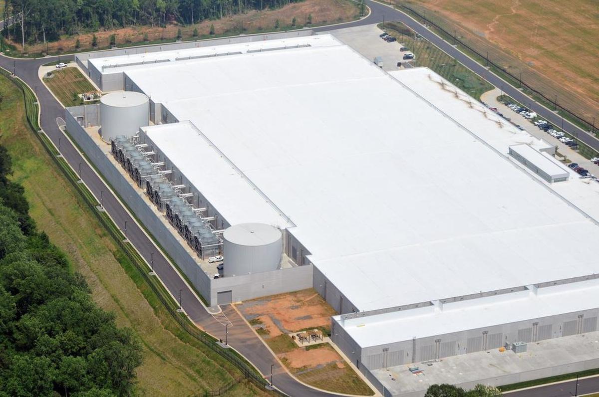 Along with facilities from Meta, Microsoft, and Google, the Apple data center in Maiden, N.C., makes up the state’s “data center corridor.”