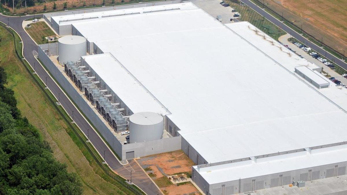 Along with facilities from Meta, Microsoft, and Google, the Apple data center in Maiden, N.C., makes up the state’s “data center corridor.” 