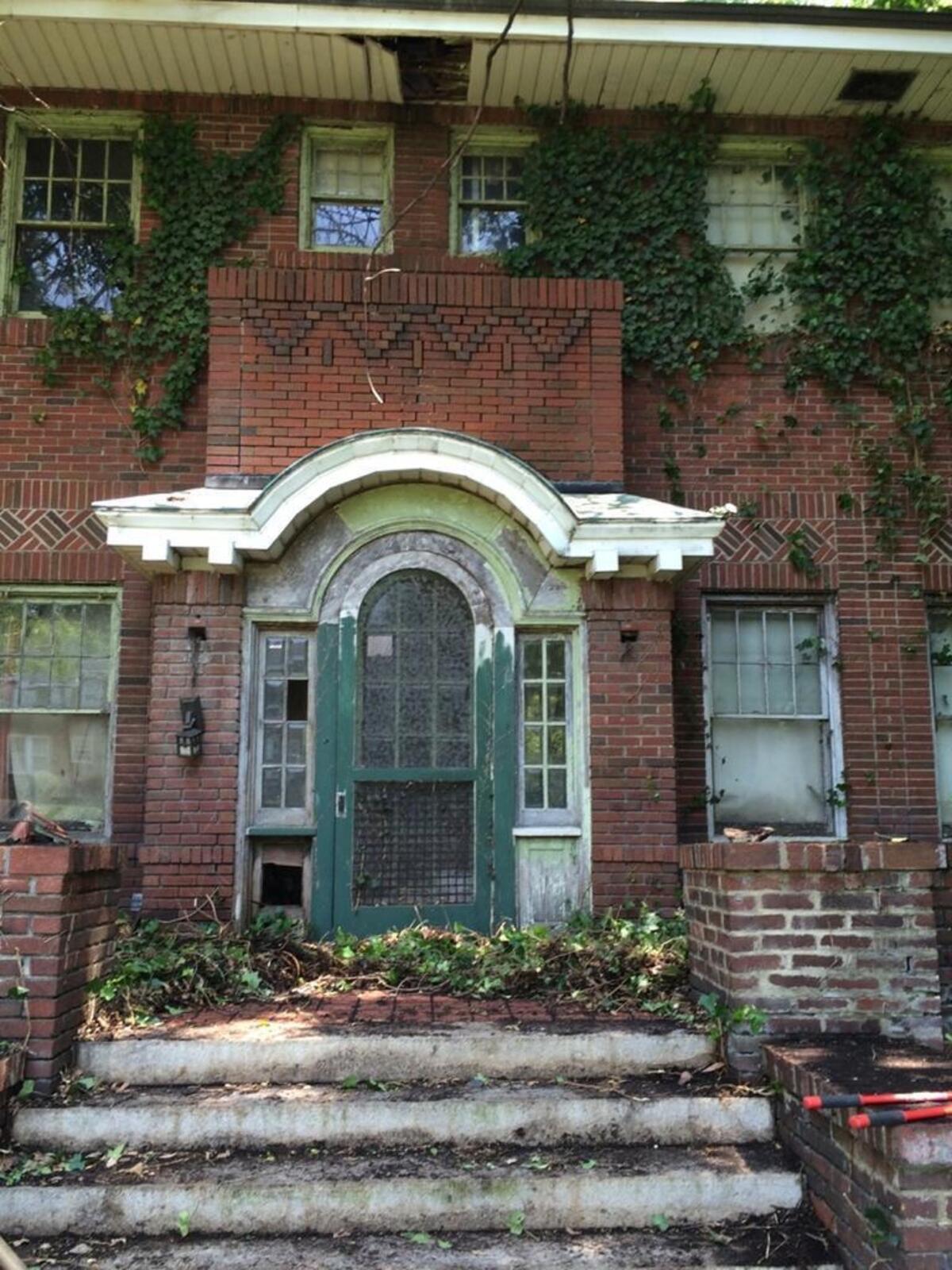 The sinister looking McCanless-Busby-Thompson mansion in Salisbury was in danger of being erased by its own surroundings.