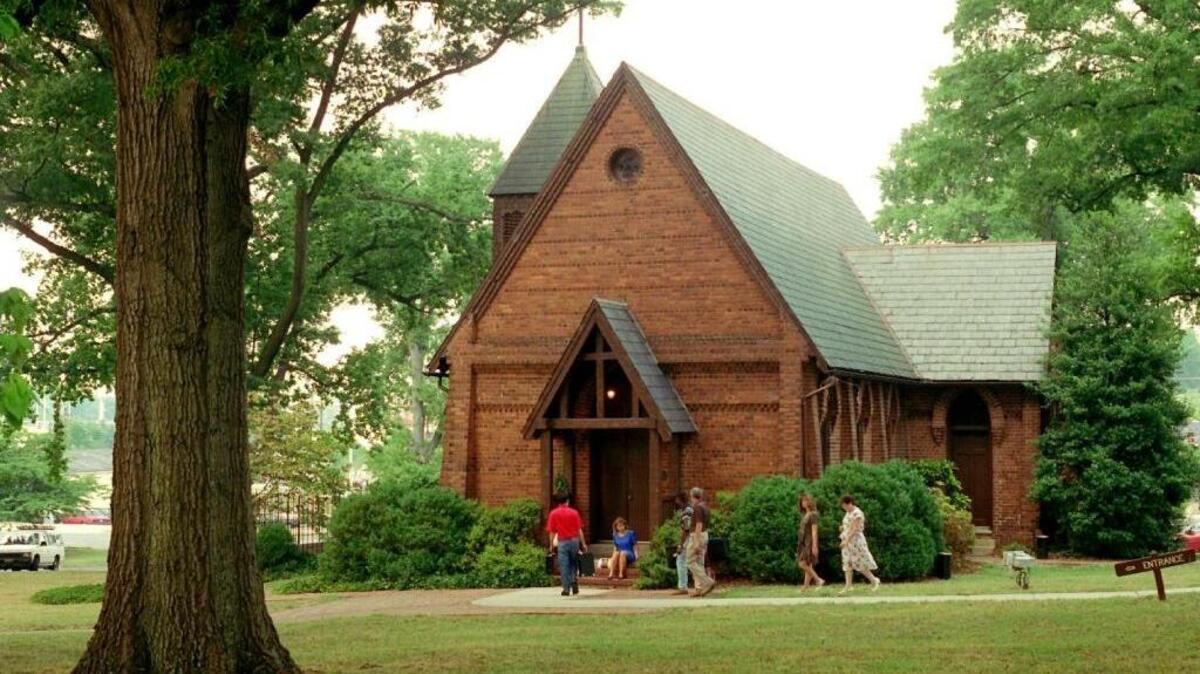 St. Mary’s Chapel in Charlotte is a popular wedding venue.