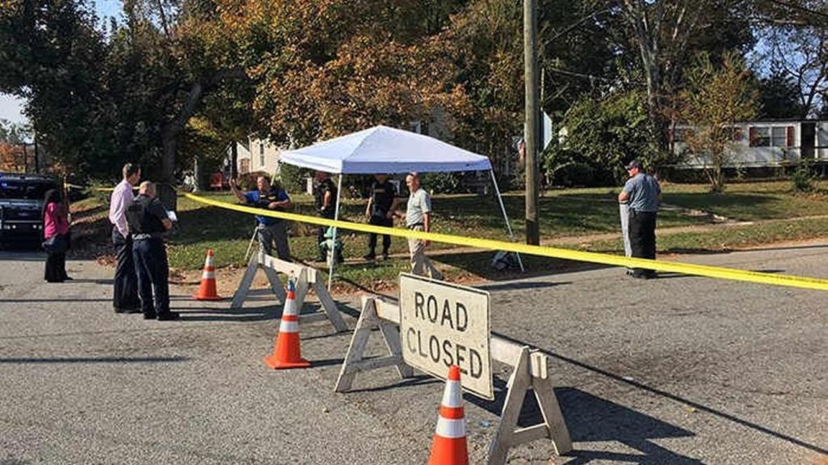 Road block set up during investigation of officer involved shooting in Salisbury