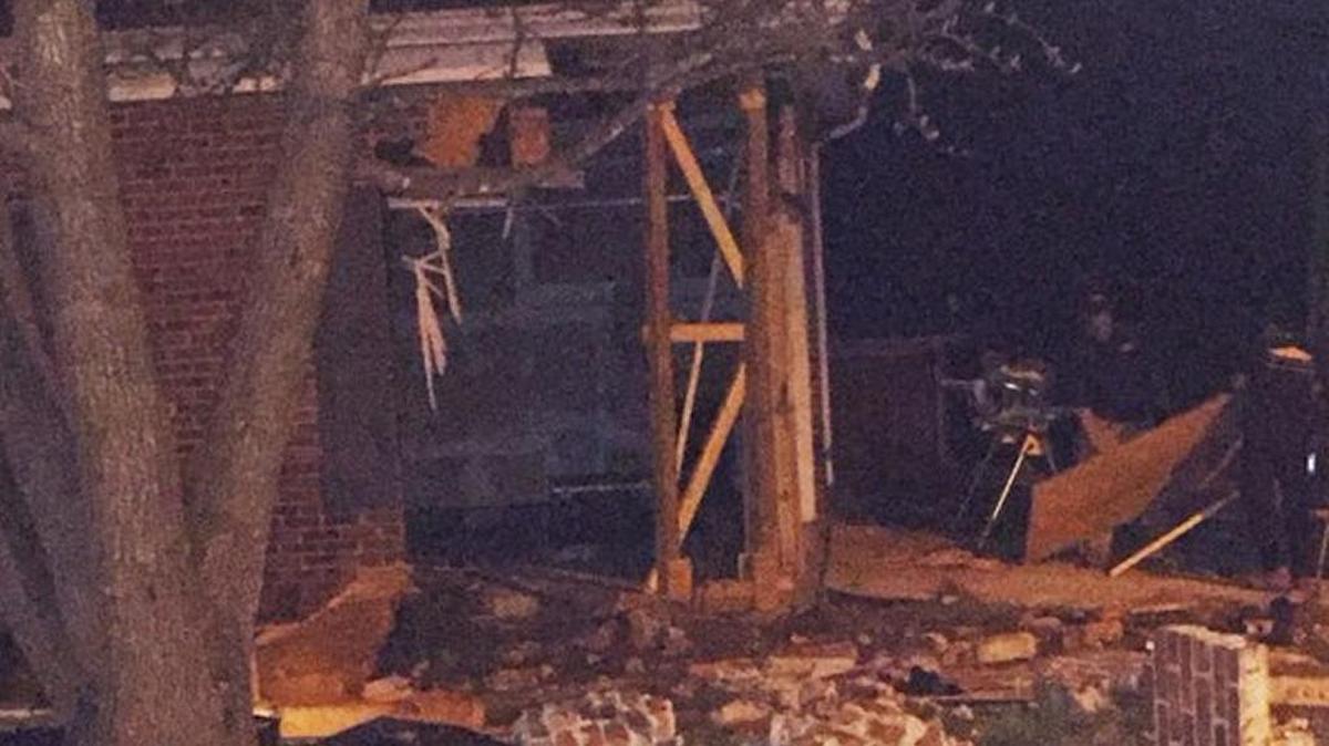 One person was treated for potentially life-threatening injuries Saturday night when a car struck a home on Brighton Brook Drive in east Charlotte.