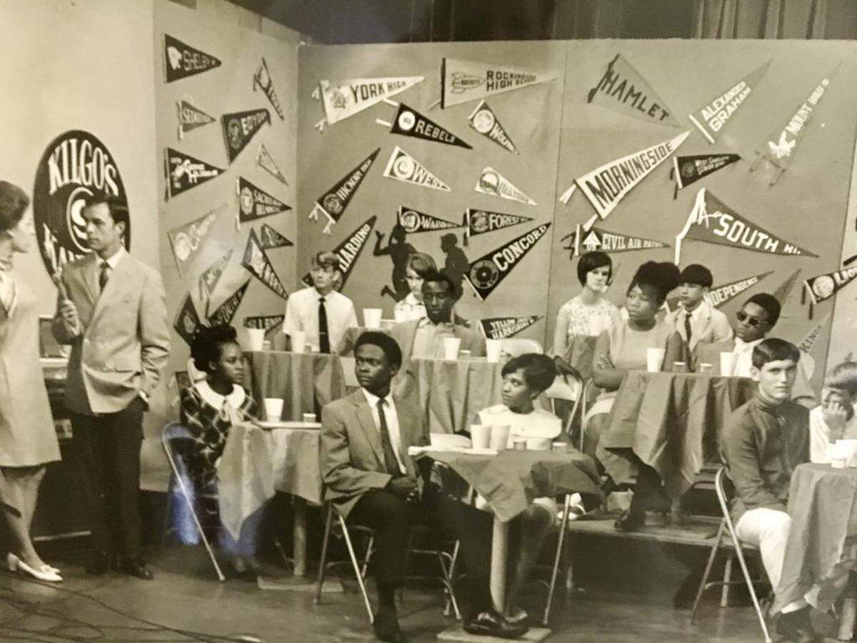 Jimmy Kilgo, at far left, made a point to promote diversity on his show at a turbulent time for race relations in America.