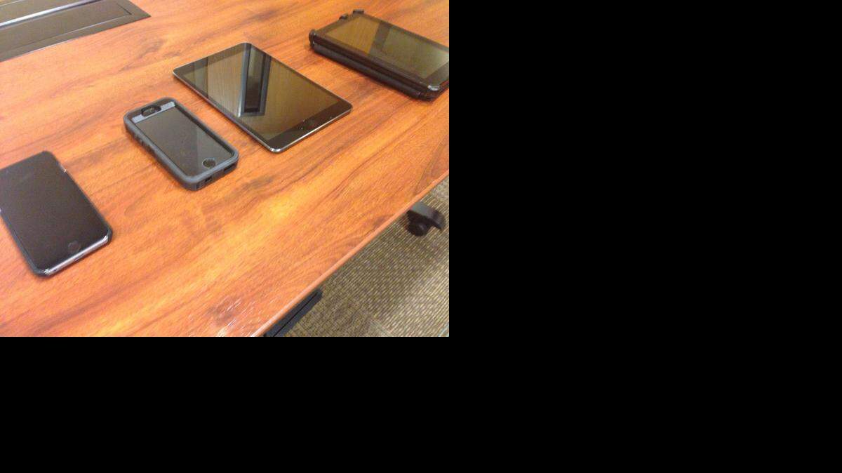 
Some of the types of bait phones and tablets used by Charlotte-Mecklenburg Police Department as bait. 
