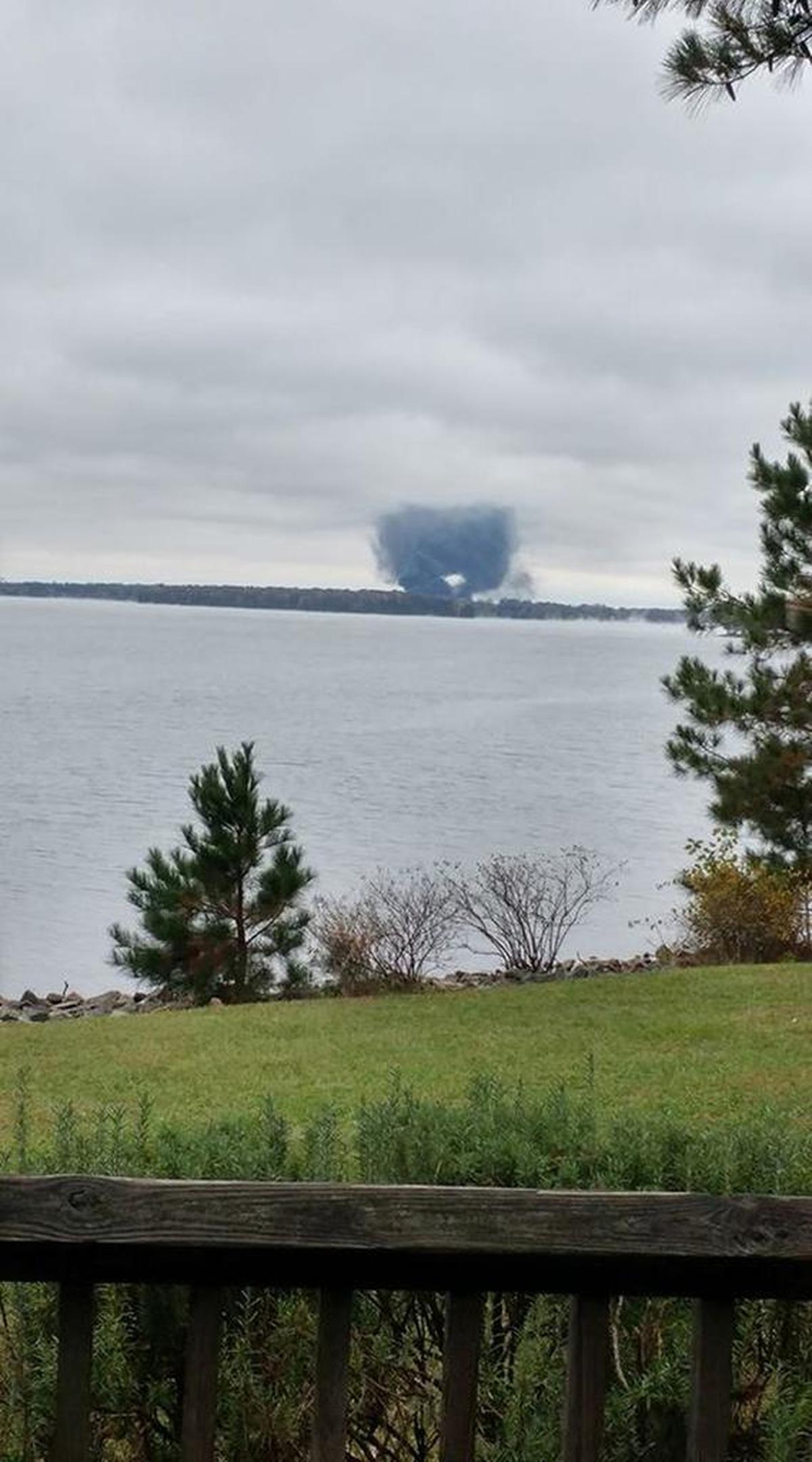 The smoke from the plant, as seen from Jetton Park.