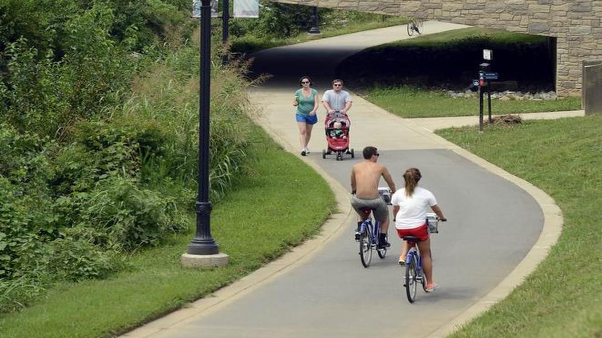 The Little Sugar Creek Greenway near Midtown Park.