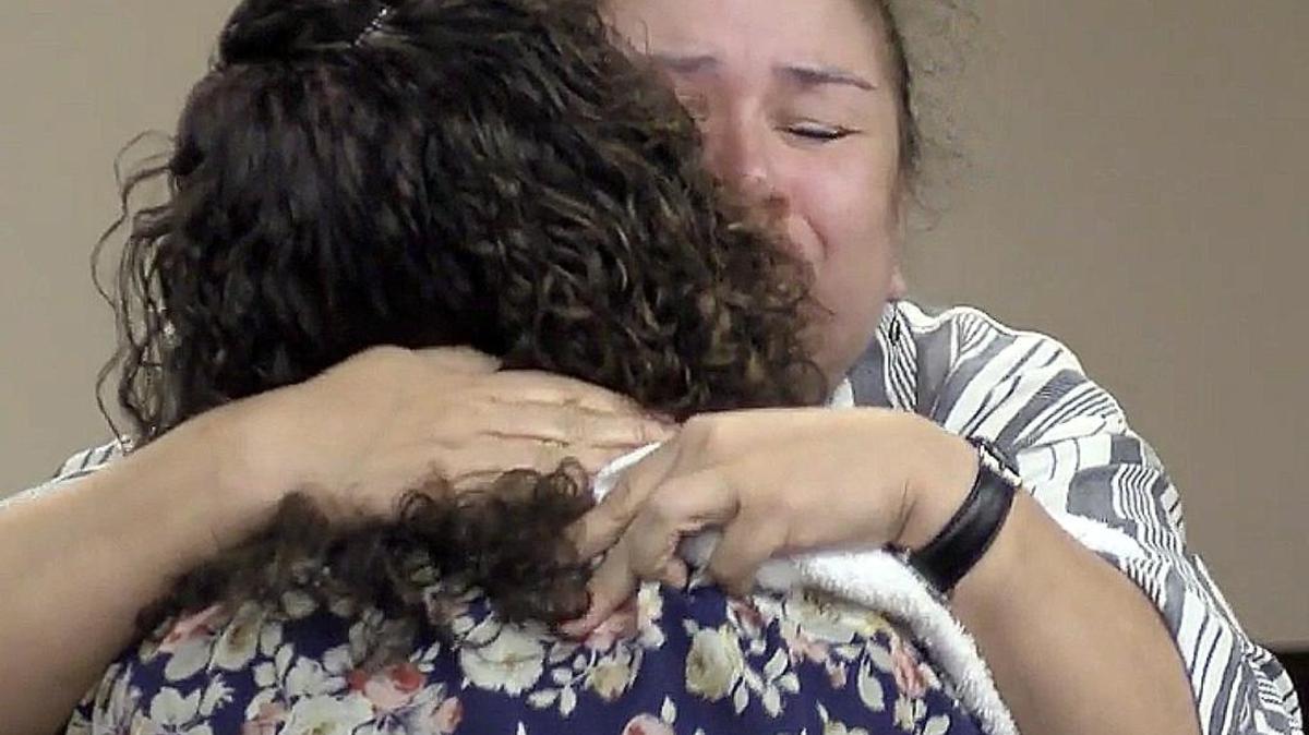 After Wednesday’s sentencing, Joshua Moore’s mother, left, embraces the mother of the man who admitted that his actions killed her son. Gilverto Corniel was sentenced to 18 years in prison for the November 2016 death of motorcyclist Joshua Moore in Rock Hill.