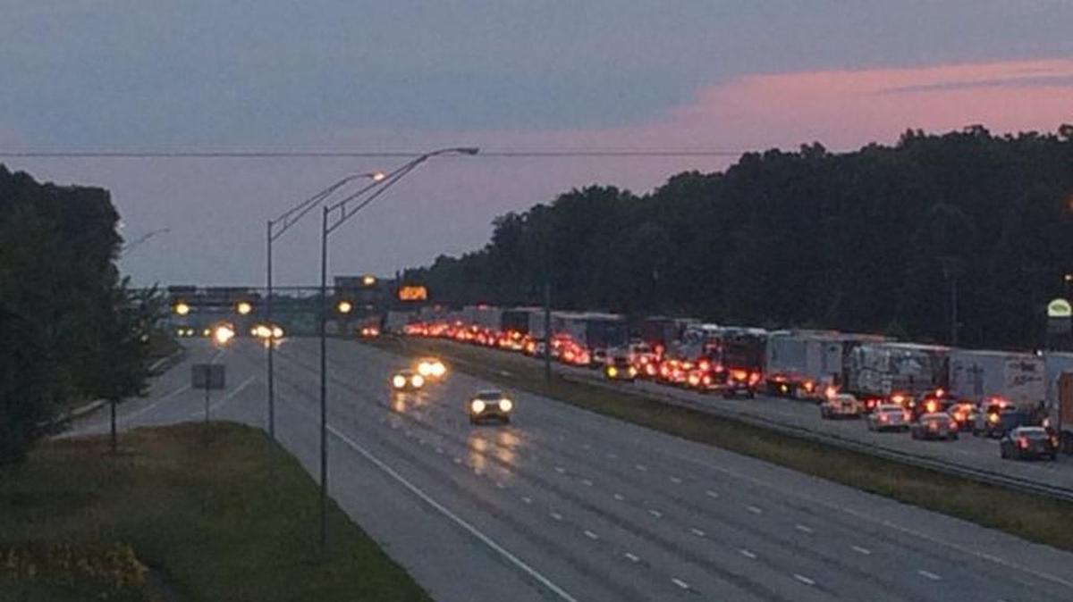 A woman was killed in a crash involving a tractor-trailer on Interstate 85 in Rowan County Thursday morning, closing the northbound lanes for hours.