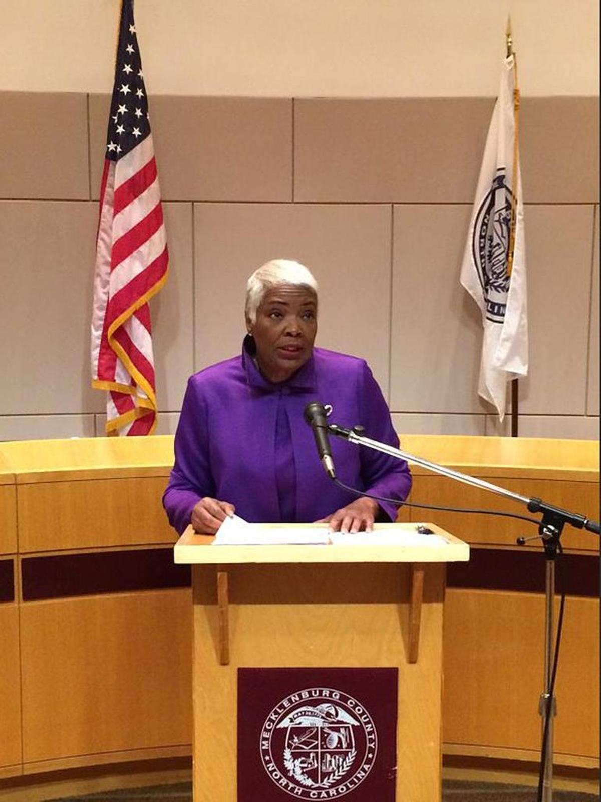 Mecklenburg County Commissioner Ella Scarborough.