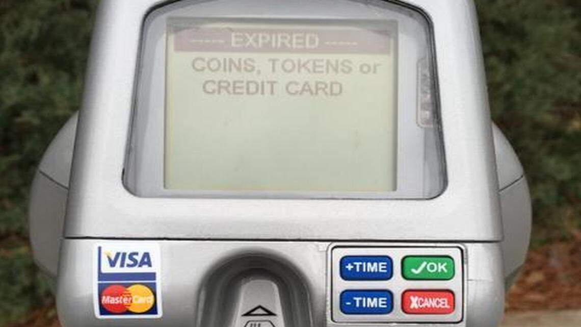 
Charlotte’s new smart meters. This one is on Church Street in uptown.
