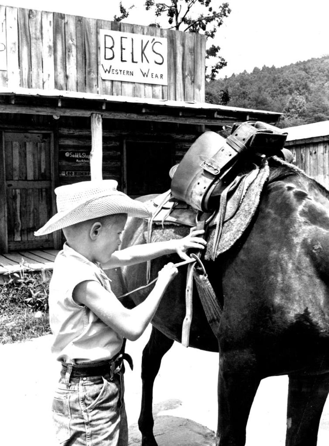 The Western town Love Valley in northern Iredell County had a store in 1959 that bought specialty goods from the nearby Belk in Statesville.