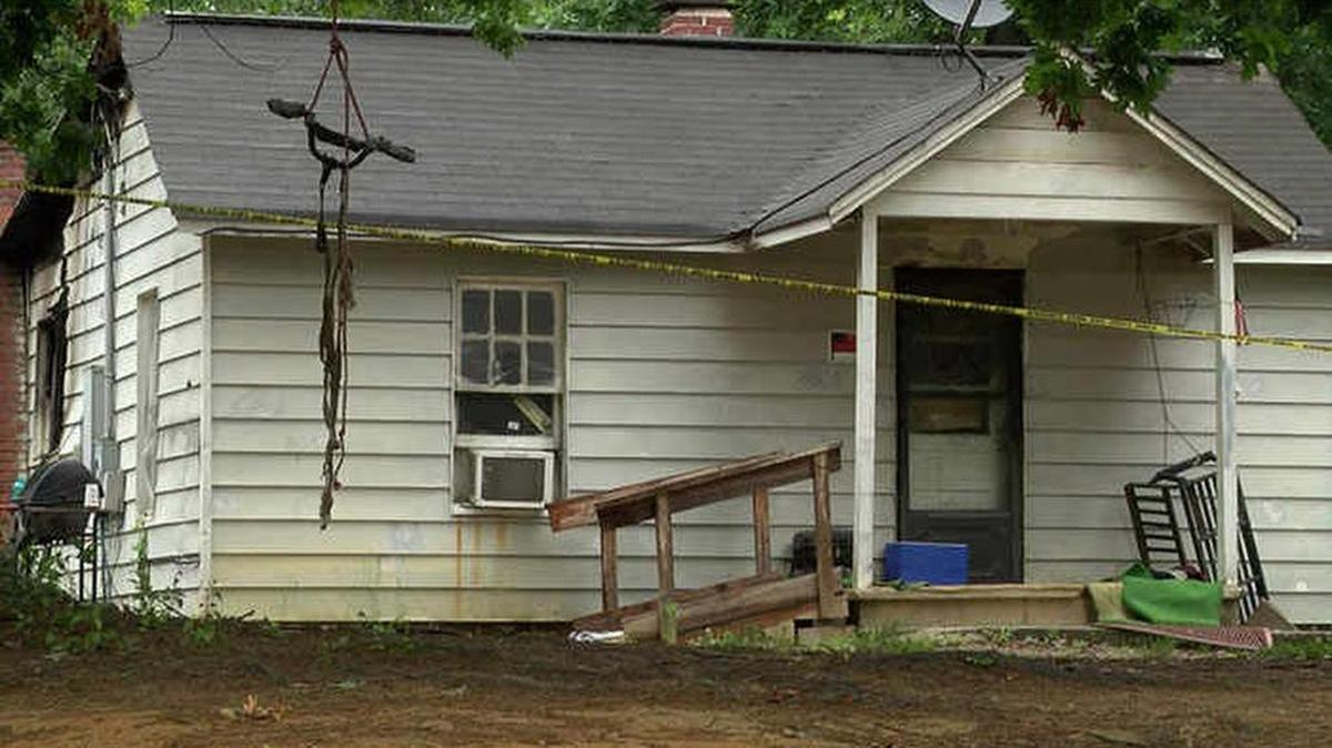 Firefighters pulled Kevin Christenbury from this house after it caught fire in Burke County Thursday. But Christenbury died at a nearby hospital on Friday.
