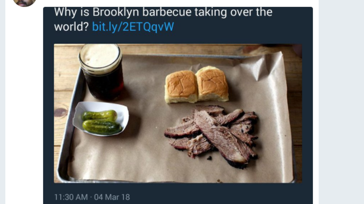 Twitter was merciless to “Brooklyn Barbecue” and its so called takeover of the world.