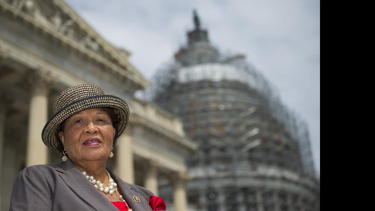 
Rep. Alma Adams, (D-NC), introduces legislation with Rep. Robert Pittenger, R-N.C., to help veterans. 
