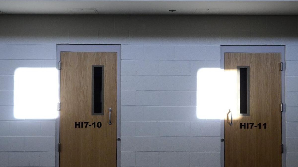 Cell doors at Mecklenburg’s Jail North.