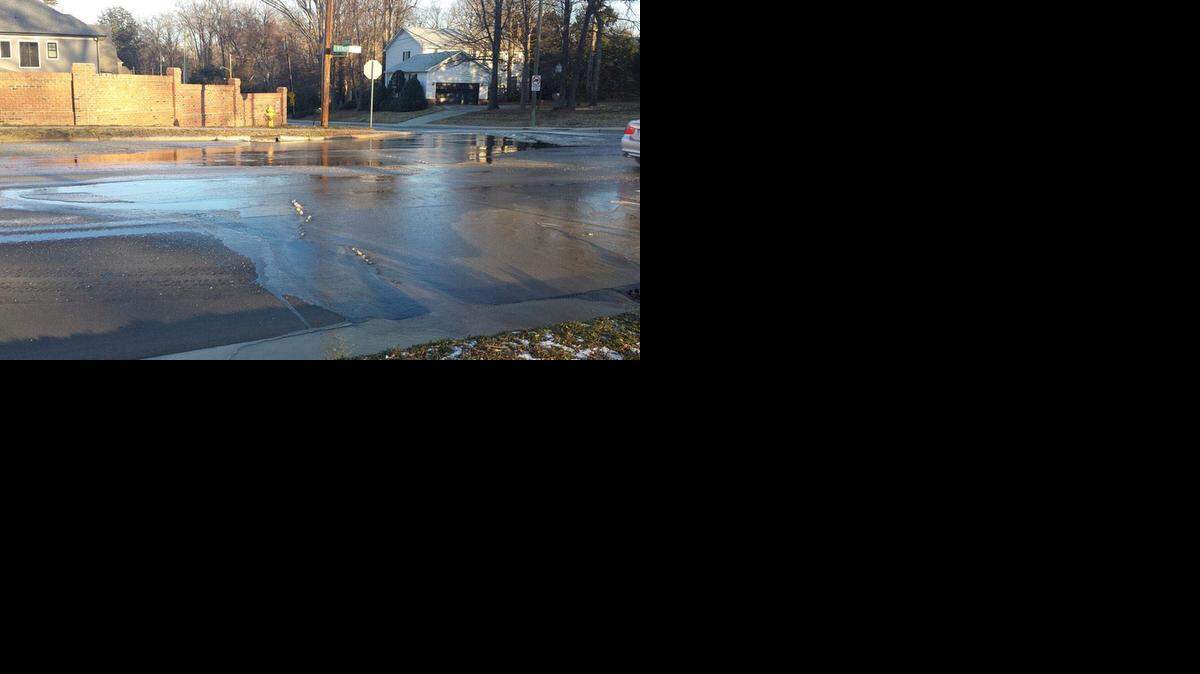 
An 8-inch water main broke early Thursday in the 1500 block of South Wendover Road near Vernon Avenue in south Charlotte.


