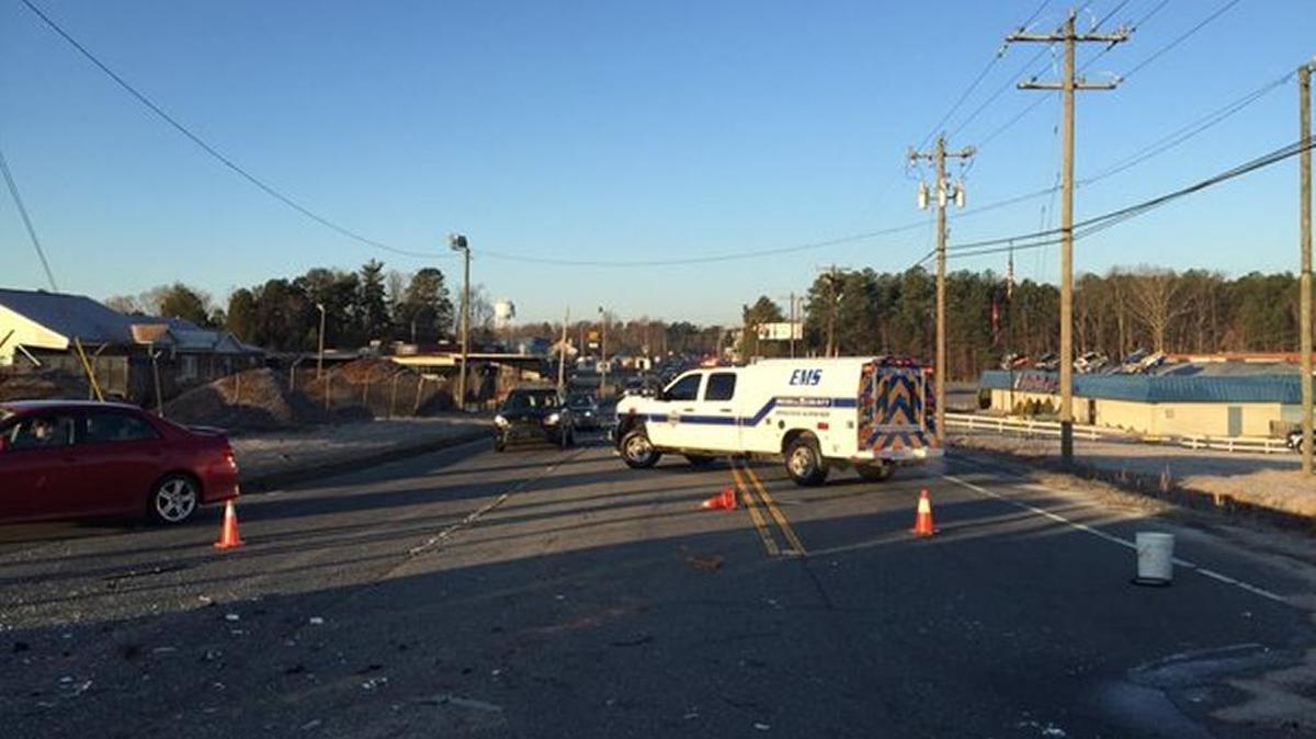 One person was flown by medical helicopter to the hospital from a wreck on N.C. 150 West at McCrary Road in Mooresville on Thursday morning.