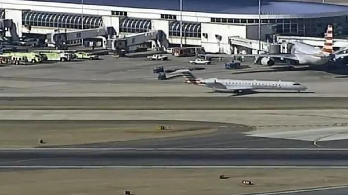 An American Airlines flight was forced to return to Charlotte mid-flight because of an odor.