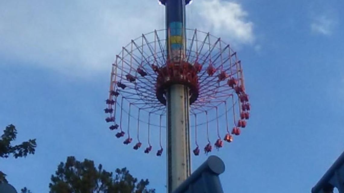 One of the rides at Carowinds park.