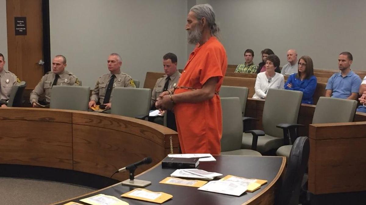 Randall Stewart appears before a judge Wednesday in Burke County.