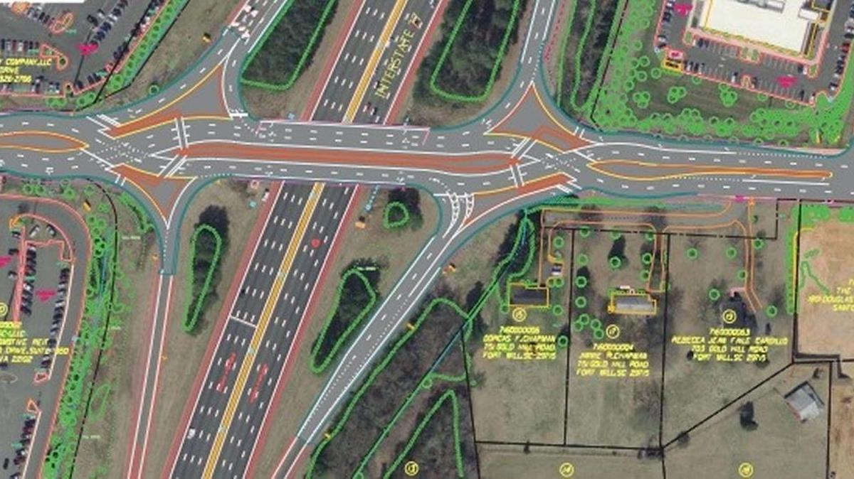 
Planned Gold Hill Road/I-77 interchange redesign.
