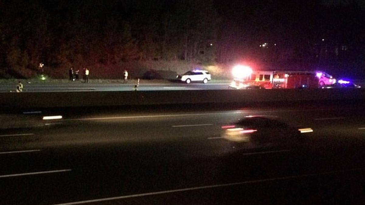 The outer loop of Interstate 485 was closed for several hours Sunday night after one person was struck and killed.