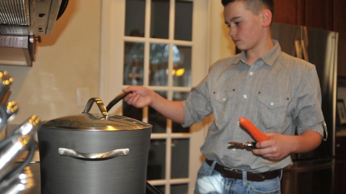 Ryan Gonzalez, 12, often cooks dinners at his Fort Mill home. He also cooked for Food Network on its show, “Chopped Junior: Make Me a Judge.”