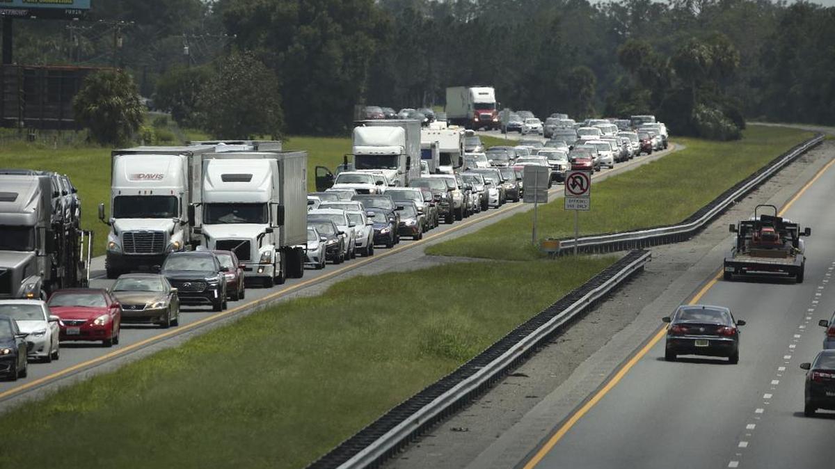 Southbound traffic will be backed up for days on local interstates as Hurricane Irma evacuees return home