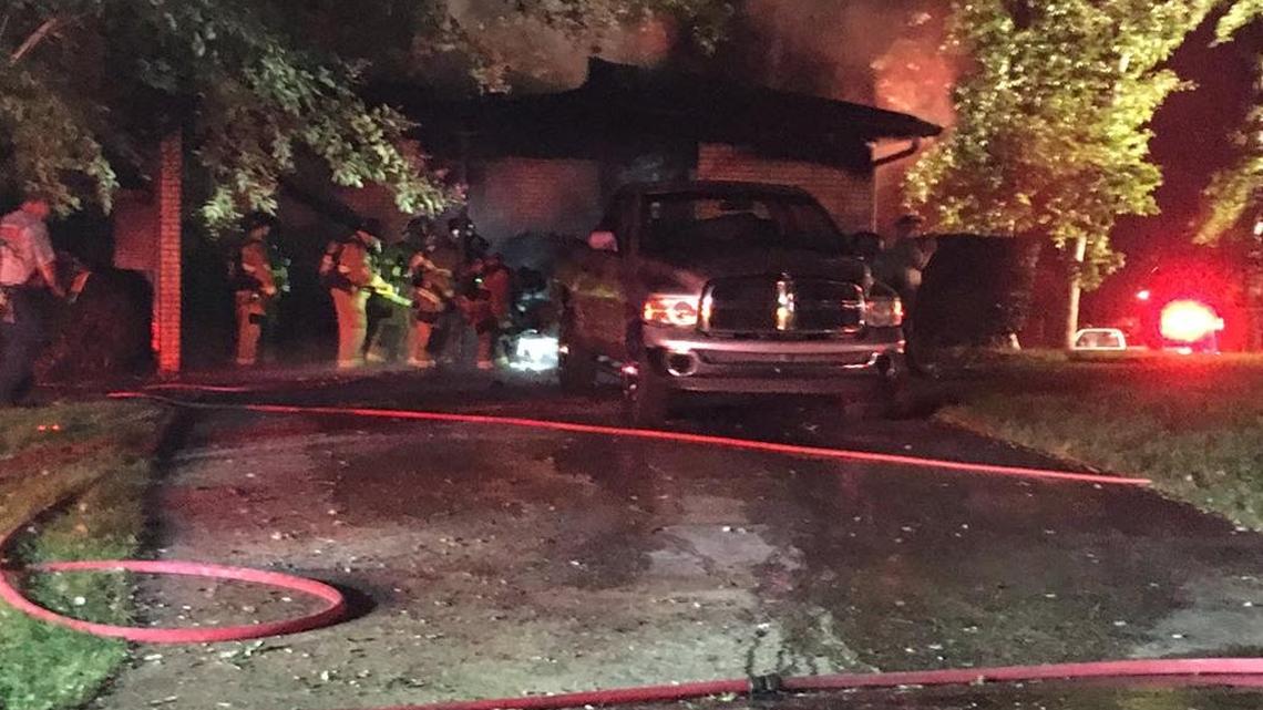 A family of four displaced when their home in north Charlotte was destroyed by a fire.