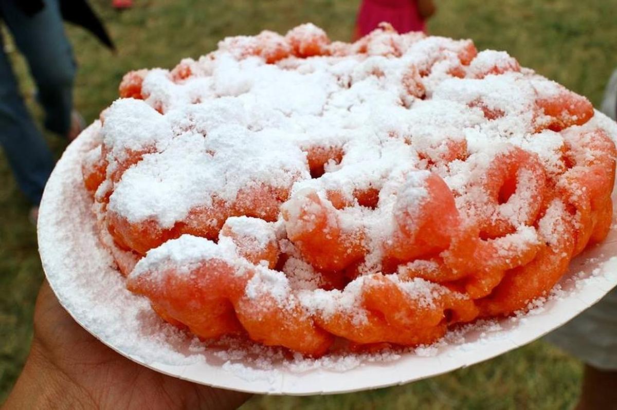 Looking like a fried body part, Cheerwine Funnel Cake will be at the NC State Fair this year.