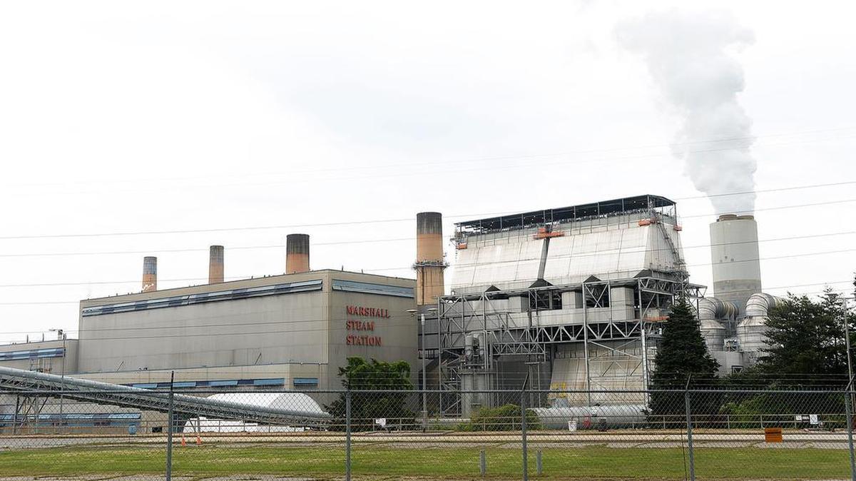 
Duke Energy's Marshall coal-fired power plant on Lake Norman.
