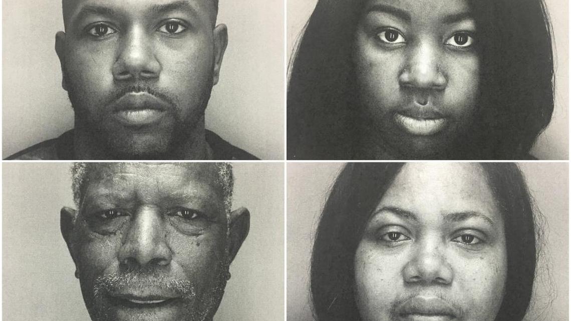 Clockwise from top left: Harold White, Julisa White, Yolanda Adams and Robert Adams