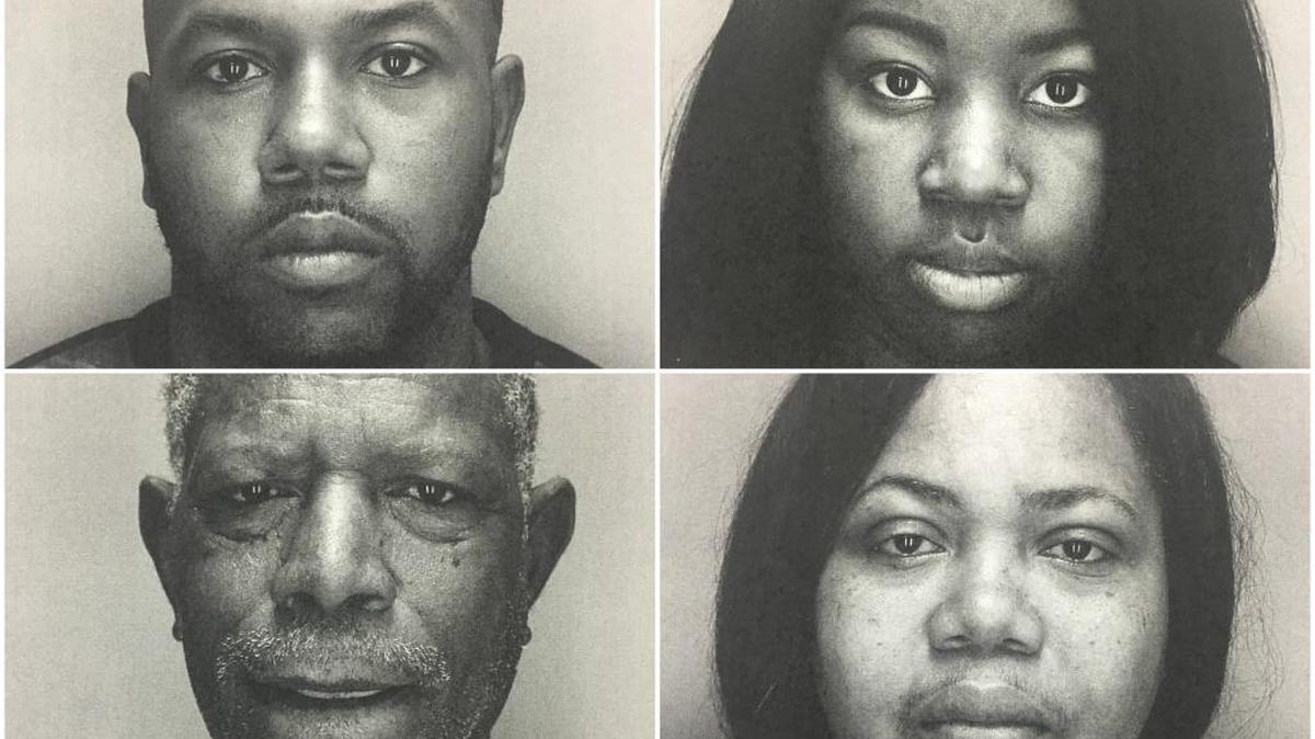 Clockwise from top left: Harold White, Julisa White, Yolanda Adams and Robert Adams