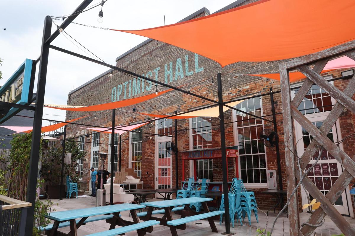 The Botiwalla restaurant in Optimist Hall has an outdoor eating space