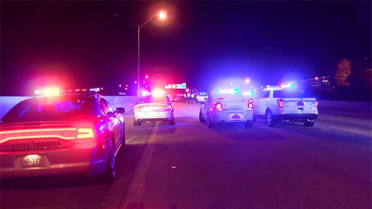 A truck driver died early Saturday when he ran off Interstate 85 northbound in Charlotte and crashed.