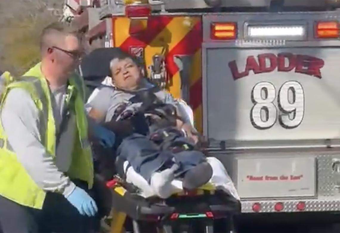 A witness said a man was injured after fleeing from Border Patrol agents on Milton Road in Charlotte, NC on Sunday, November 16, 2025.