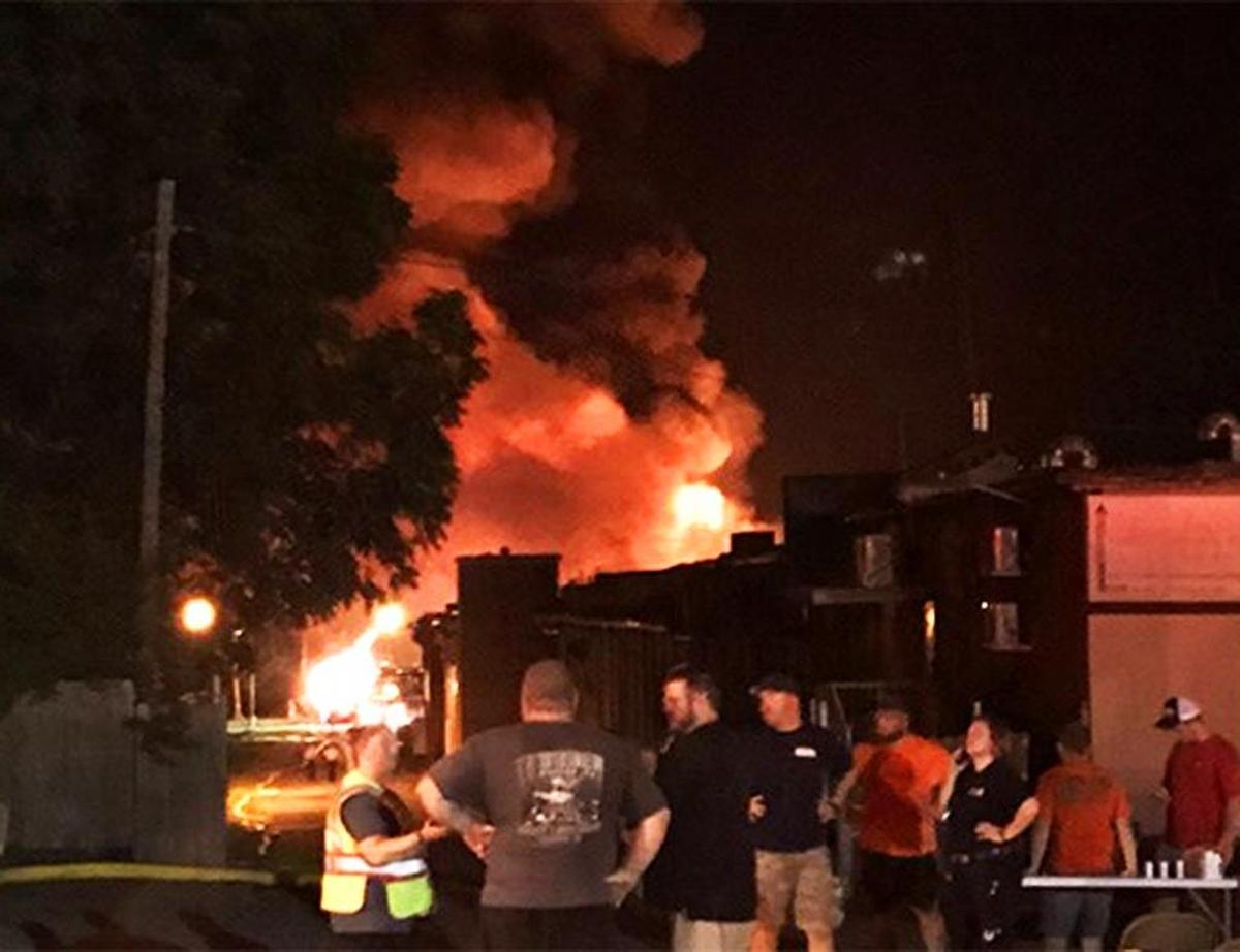First responders at the scene of the blaze. Alex Giles 07-22-2017 12:09 PM