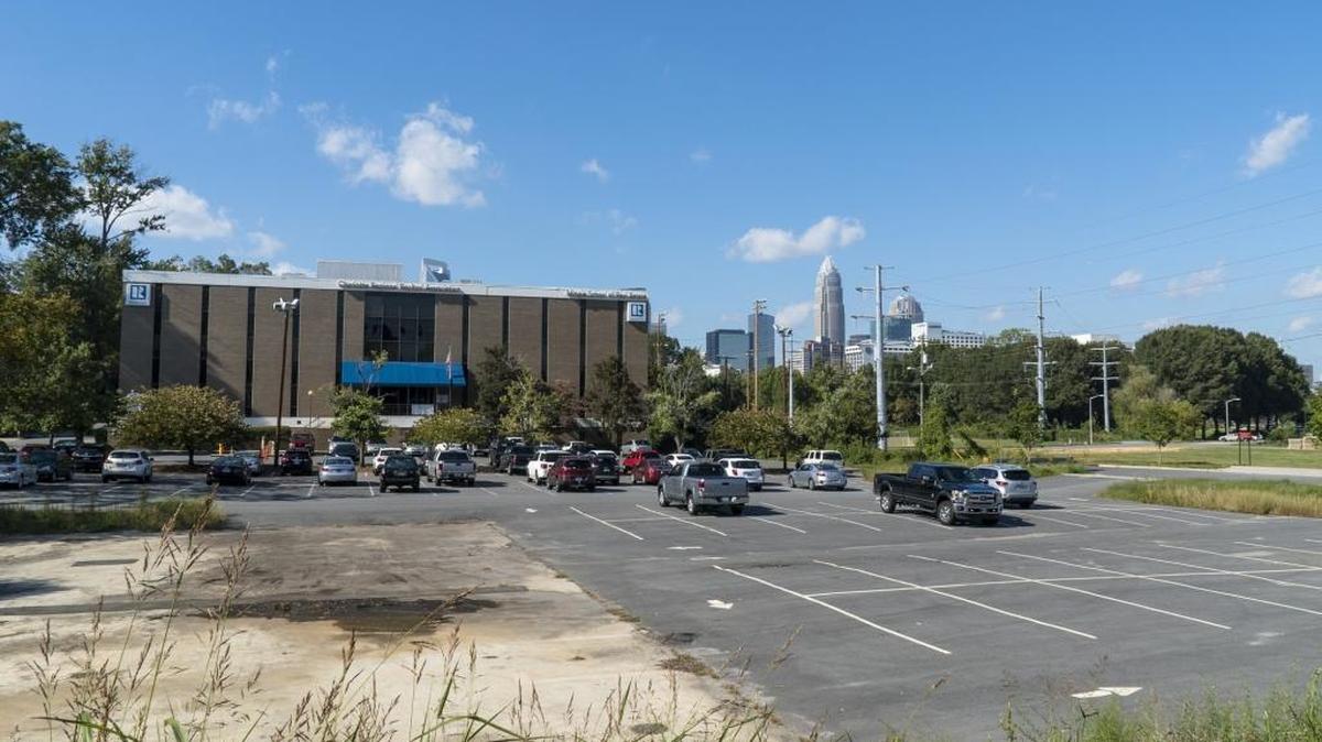 The Charlotte Regional Realtor Association building off of Greenwood Drive, near Pearl Park, on the edge of uptown. developer Peter Pappas is proposing building retail, office and a hotel.