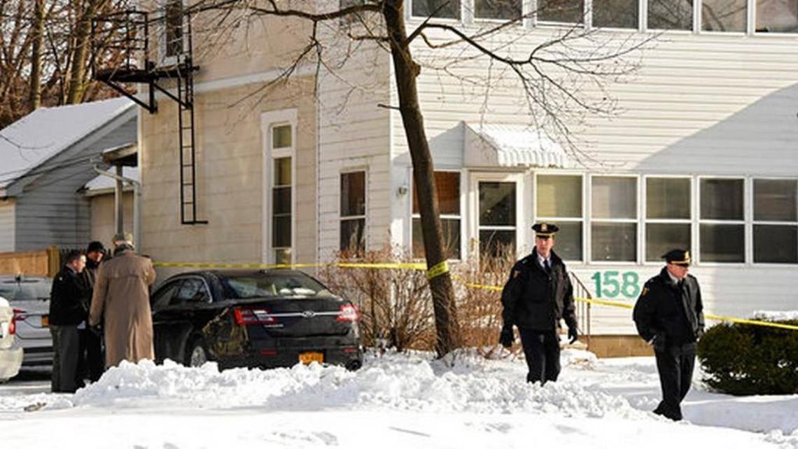 Police in Troy, N.Y., say four people were found dead Tuesday in an apartment in New York's capital region. News accounts say all four had been bound and had their throats slit. One of the victims, Shanta Myers, had lived in Charlotte in recent years.