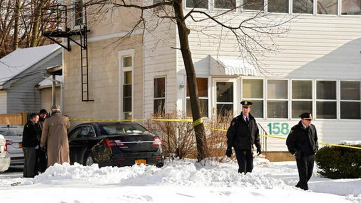 Police in Troy, N.Y., say four people were found dead Tuesday in an apartment in New York's capital region. News accounts say all four had been bound and had their throats slit. One of the victims, Shanta Myers, had lived in Charlotte in recent years.