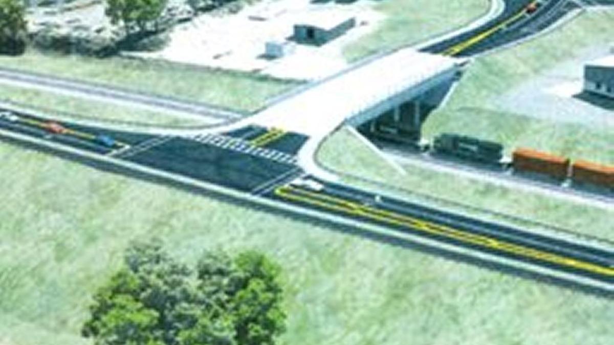 The new Grier Road bridge carries traffic over the N.C. Railroad tracks. The Newell-Hickory Grove Road railroad crossing was permanently closed in April as construction moved forward.