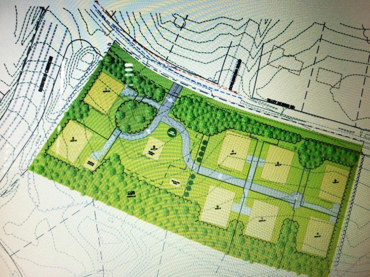 The development plan for the site of the historic Hennigan Place in the Providence Township.