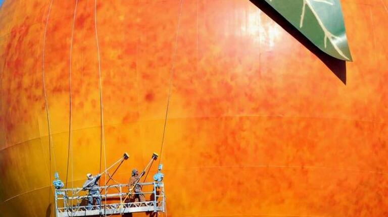 I-85 widening work closing road by famous Peachoid in SC. Will it still be accessible?