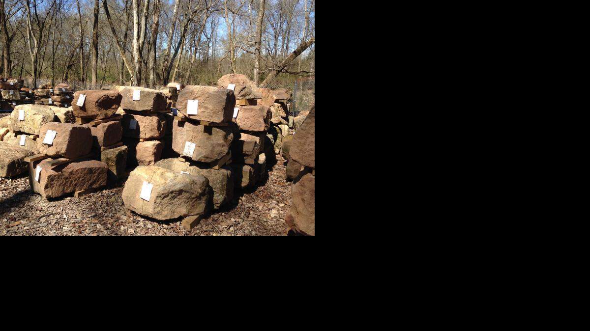 
Loose, fallen boulders and have been from Endor Iron Furnace near Sanford. The have been tagged and cataloged for future reconstruction. 
