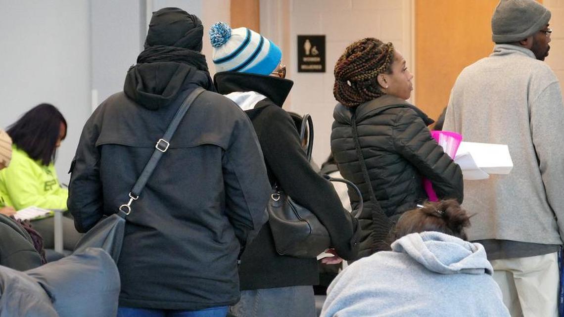 Folks arrived early on Tuesday at Crisis Assistance Ministry, where many sought help with power and heating bills during the bitter cold start of the new year. North Mecklenburg High School in Huntersville will be closed on Wednesday due to a lack of heat in several buildings and the cafeteria.