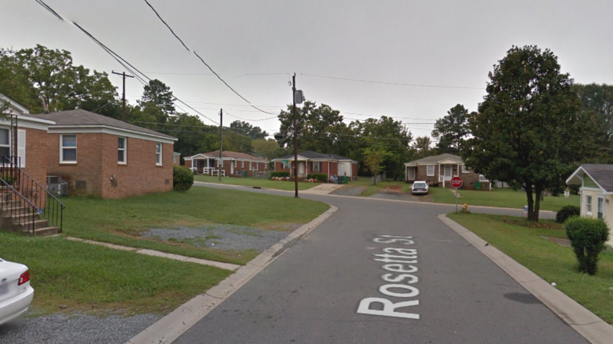 Rosetta Street in northwest Charlotte.